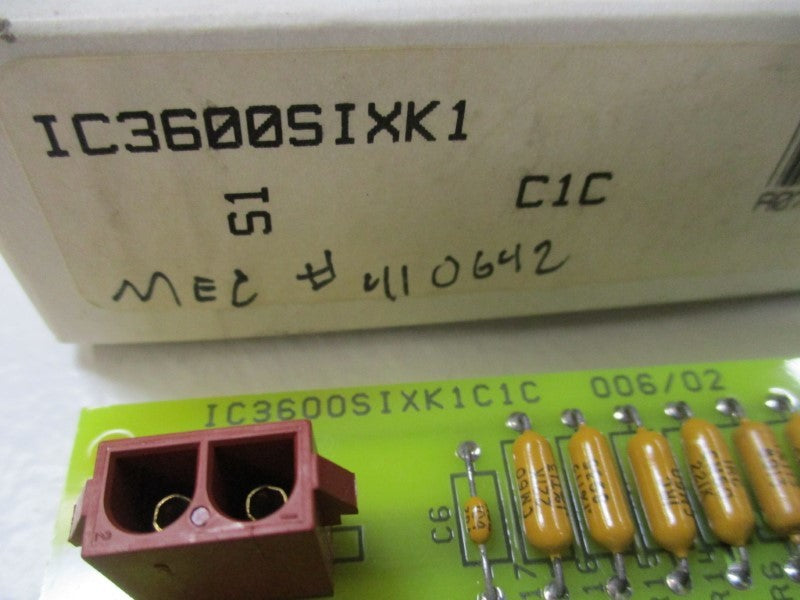 GENERAL ELECTRIC IC3600SIXK1C1C NSMP