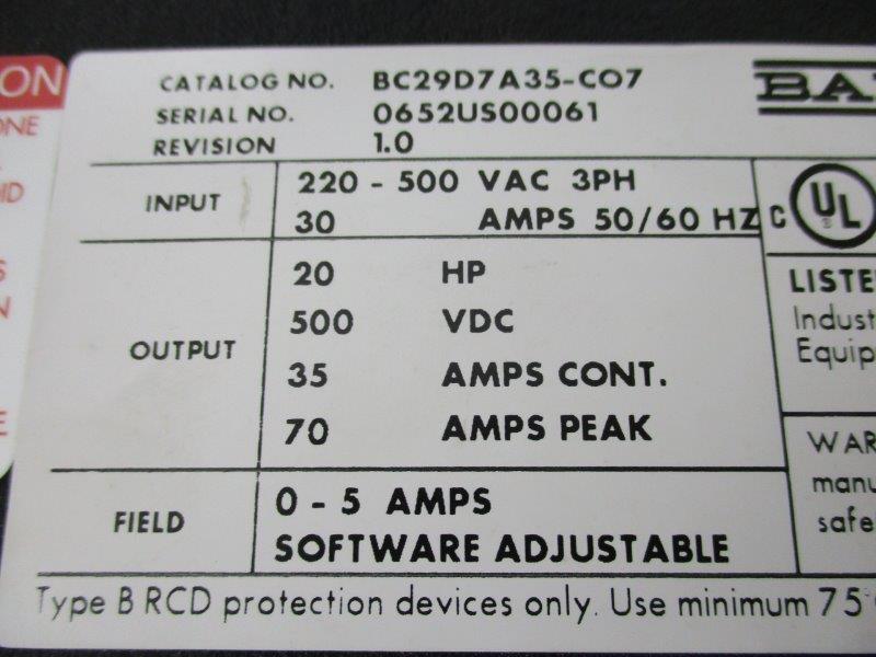 BALDOR BC29D7A35-CO7  UNMP