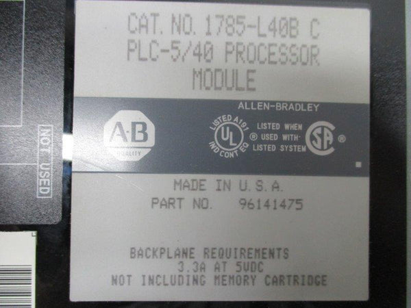 ALLEN BRADLEY 1785-L40B SER. C F/W C  NSNP