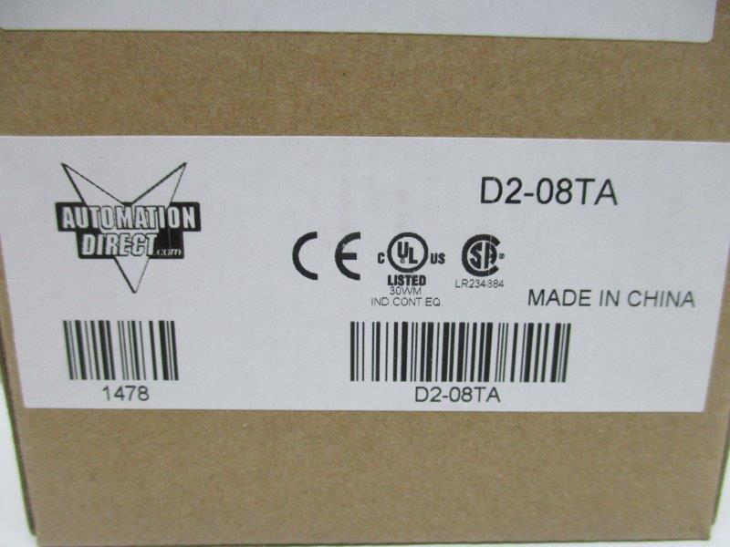 AUTOMATION DIRECT D2-08TA * FACTORY SEALED *