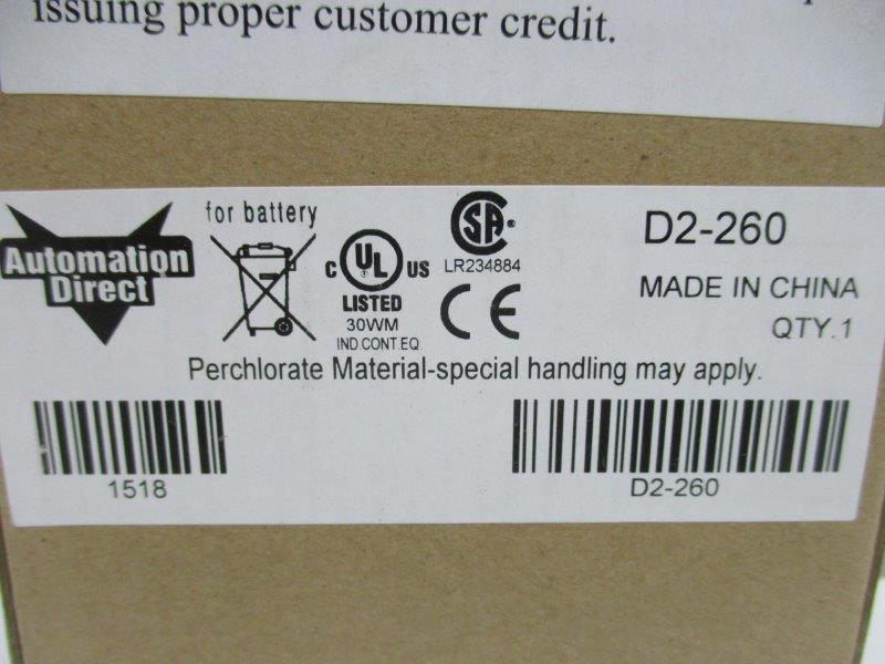 AUTOMATION DIRECT D2-260 * FACTORY SEALED *