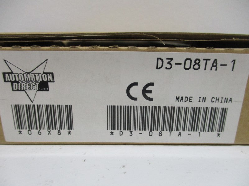 AUTOMATION DIRECT D3-08TA-1 * FACTORY SEALED *