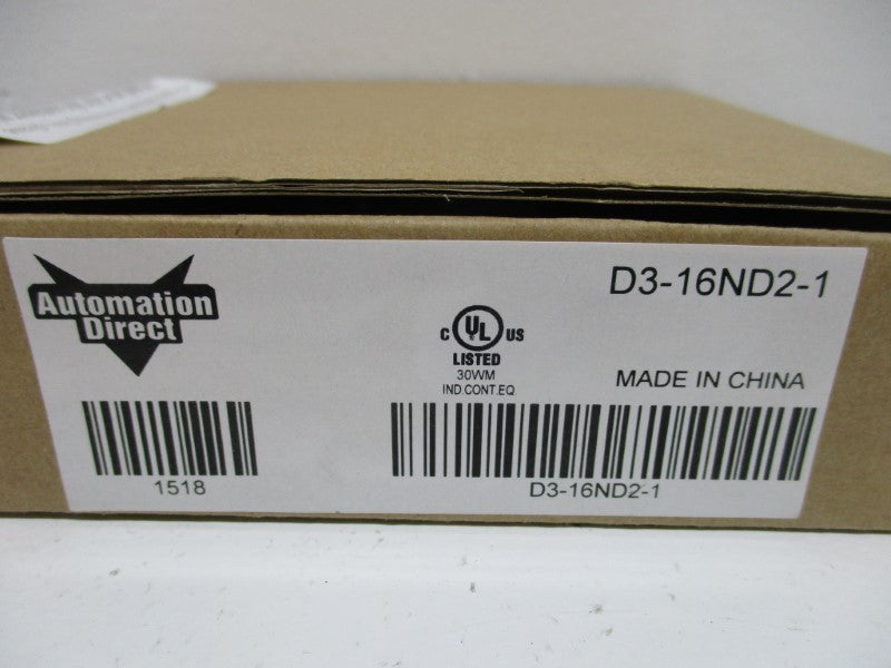 AUTOMATION DIRECT D3-16ND2-1 * FACTORY SEALED *