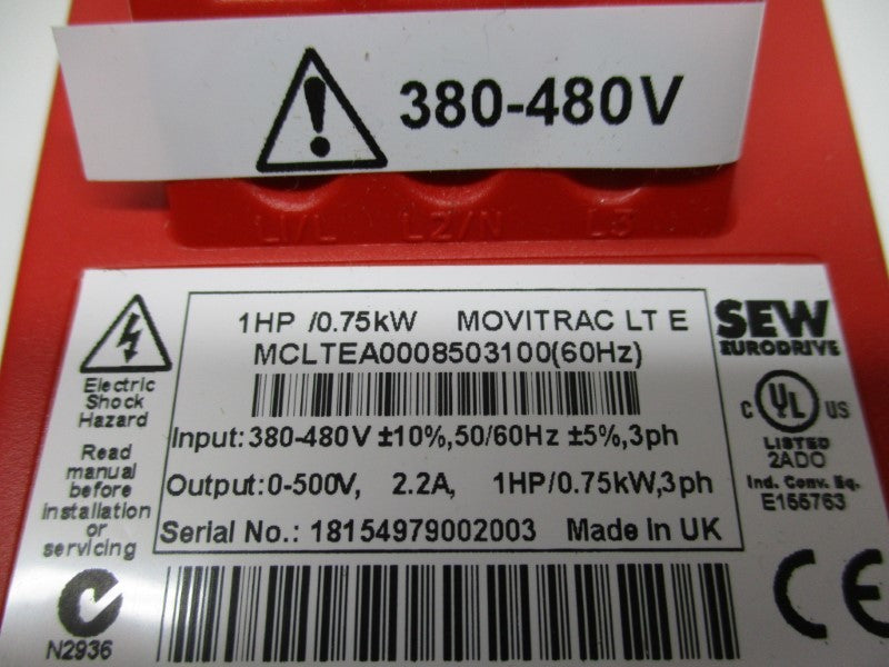 SEW EURODRIVE MCLTEA0008503100  NSMP