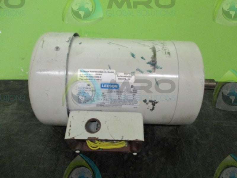 LEESON C145T17FC78A MOTOR 121539.00 (AS PICTURED-MISSING COVER)  UNMP