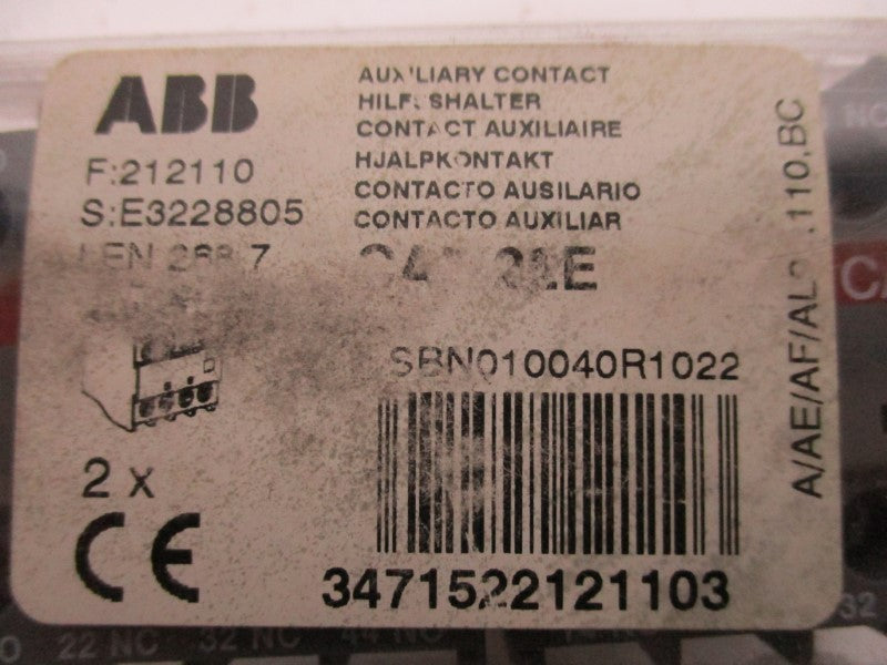ABB CA5-22E (PKG OF 2) * NEW IN ORIGINAL PACKAGE *