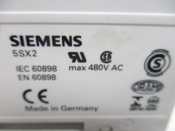 SIEMENS 5SX2-306-8 CURCUIT BREAKER 6A 480V  NSNP
