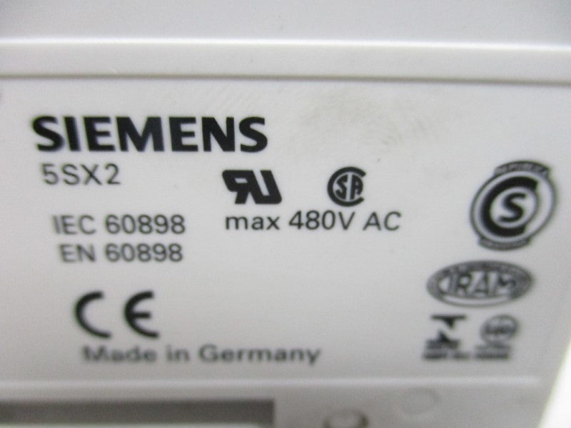 SIEMENS 5SX2-306-8 CURCUIT BREAKER 6A 480V  NSNP