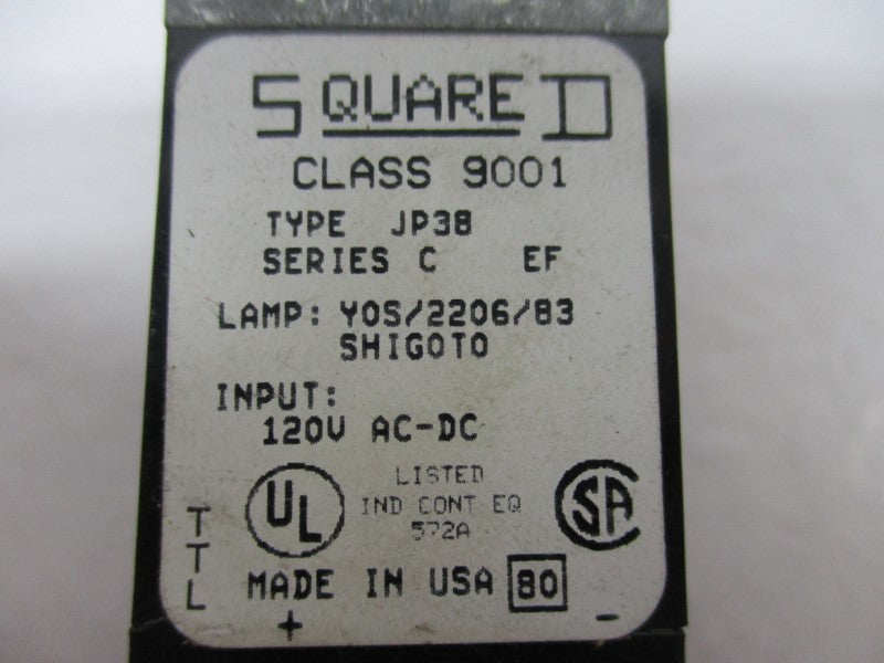 SQUARE D 9001JP38  UNMP