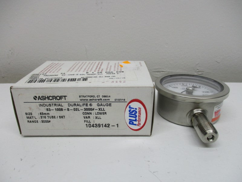 ASHCROFT 63-1008-S-02L-3000#-XLL  NSMP