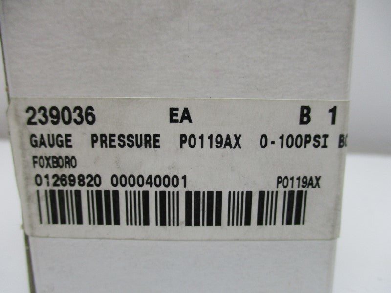 FOXBORO P0119AX  NSMP