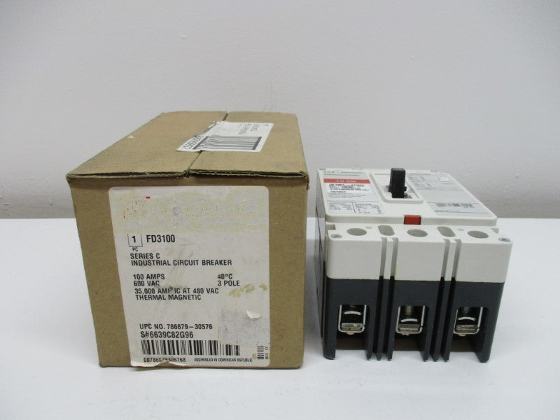 CUTLER HAMMER FD3100 CIRCUIT BREAKER 100A 600V NSMP