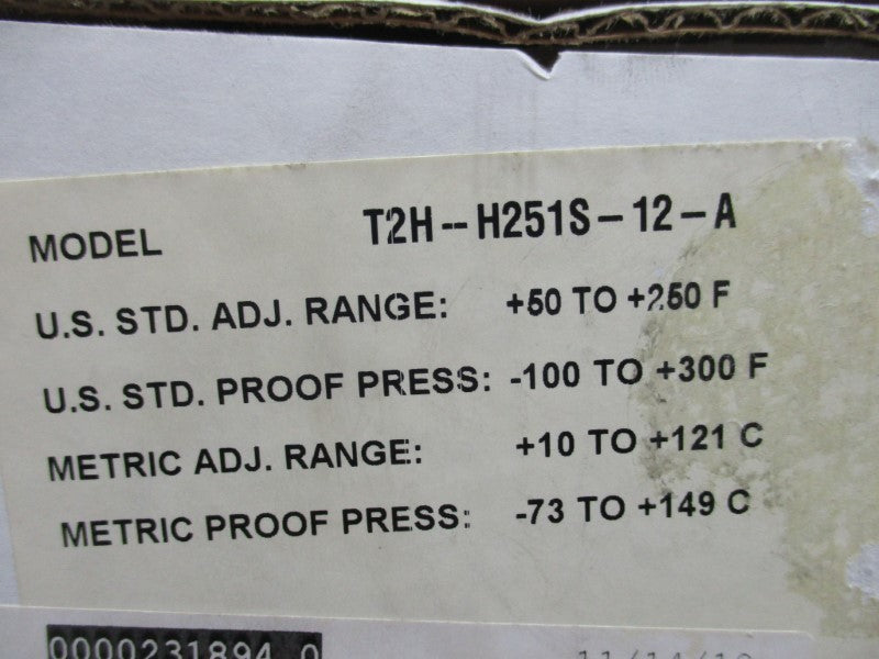 BARKSDALE T2H-H251S-12-A NSMP