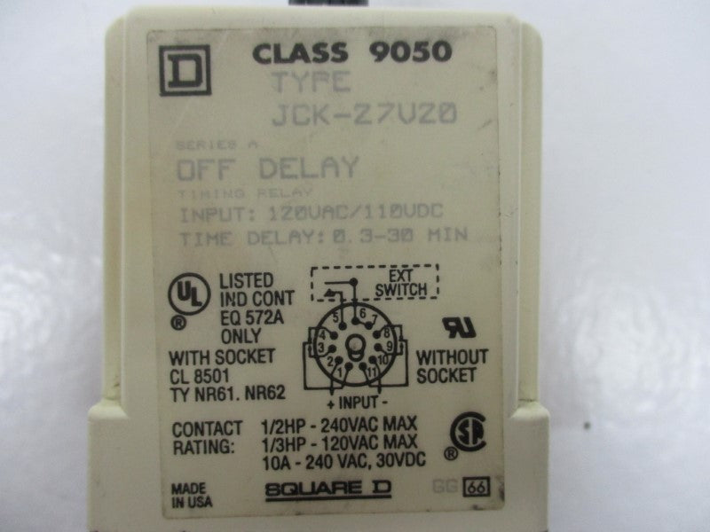 SQUARE D 9005JCK-27V20 UNMP