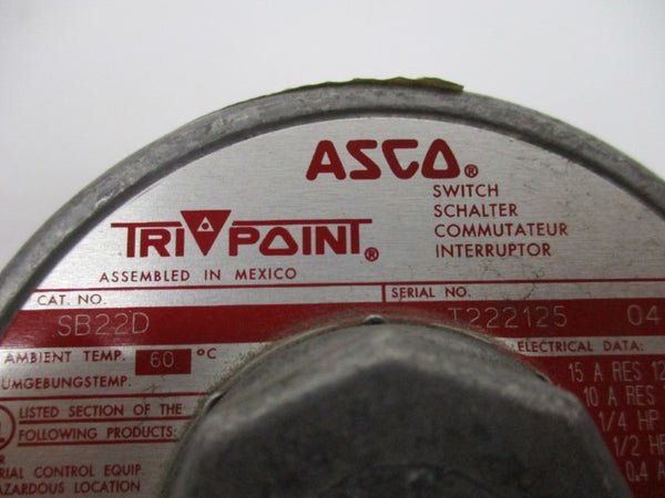 ASCO SB22D (MISSING ACCESSORIES) NSNP