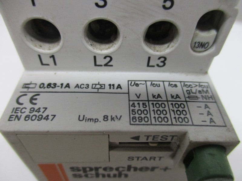 SPRECHER+SCHUH KTA3-25-1A 0.63-1.0A UNMP