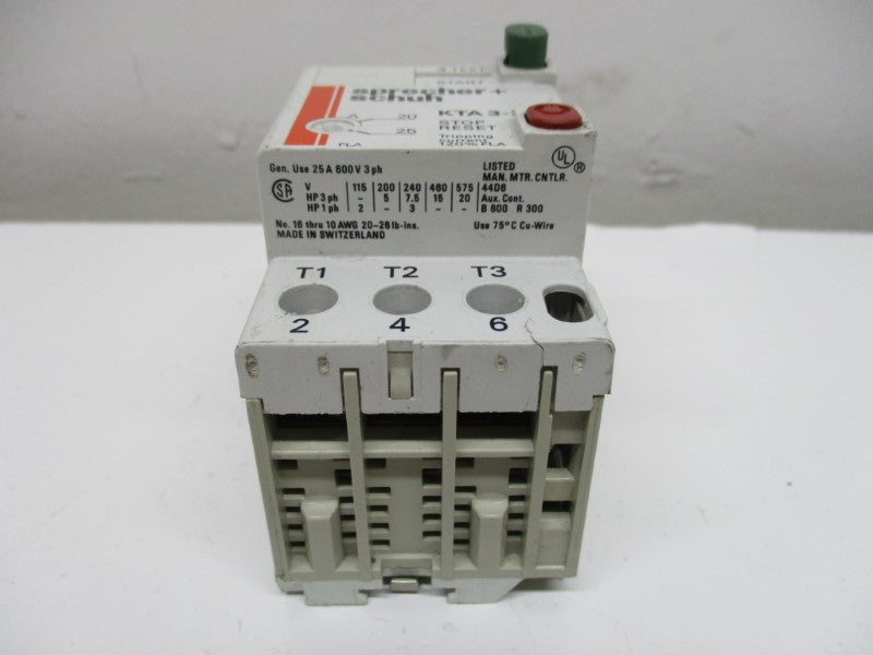 SPRECHER+SCHUH KTA3-25-25A 20-25A UNMP