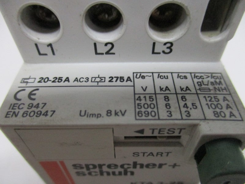 SPRECHER+SCHUH KTA3-25-25A 20-25A UNMP