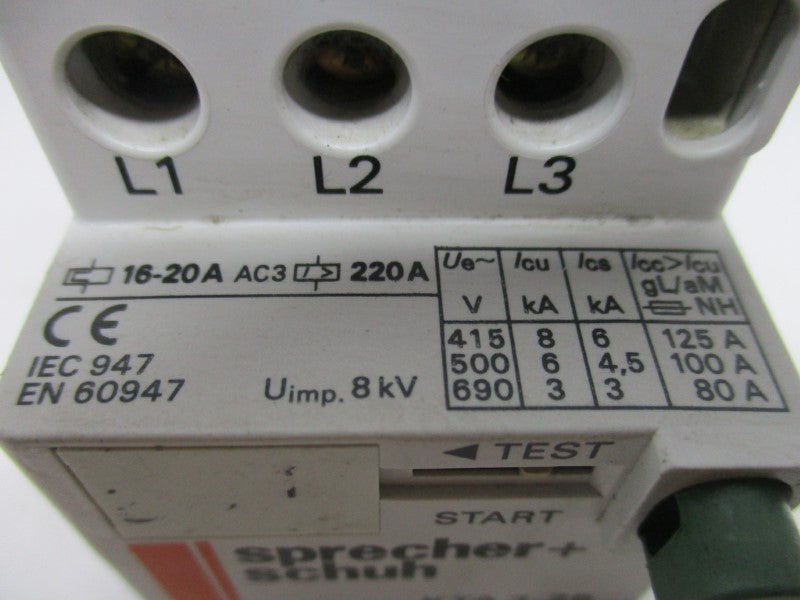 SPRECHER+SCHUH KTA3-25-20A 16-20A UNMP