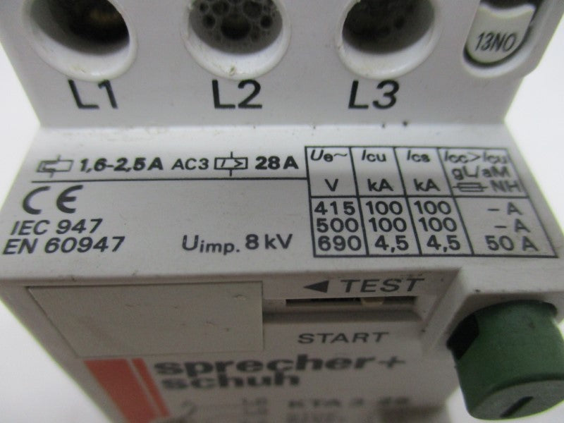 SPRECHER+SCHUH KTA3-25-2.5A 1.6-2.5A UNMP
