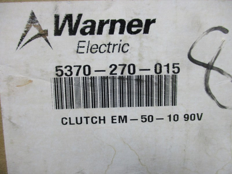 WARNER ELECTRIC EM-50-10 5370-270-015 90VDC NSMP