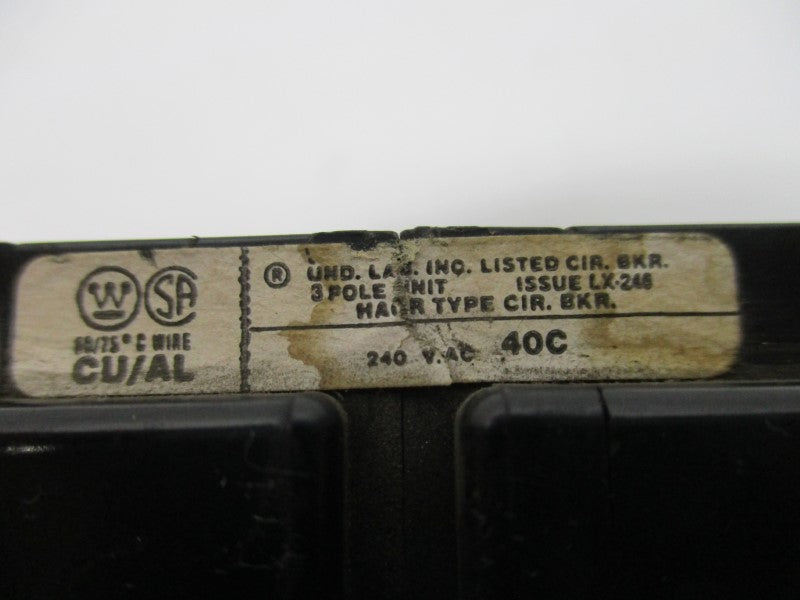 WESTINGHOUSE BAB3040H 40A 240V UNMP