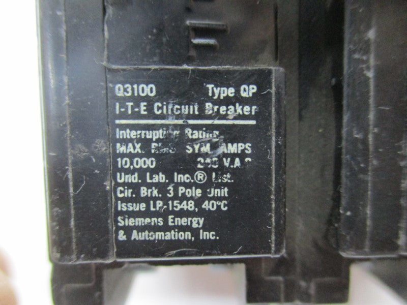 ITE Q3100 100A 240V (AS PICTURED) UNMP
