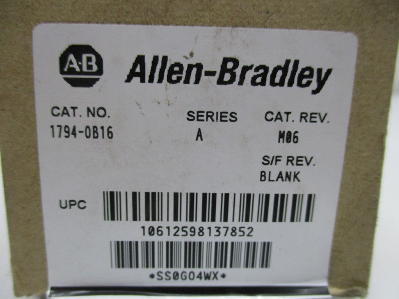 ALLEN BRADLEY 1794-OB16 SER. A F/W M06 NSMP