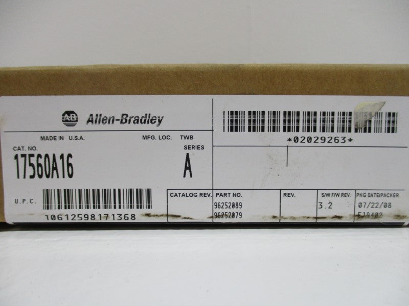 ALLEN BRADLEY 1756-OA16 SER. A F/W 3.2 DATE: 2008 NSFS
