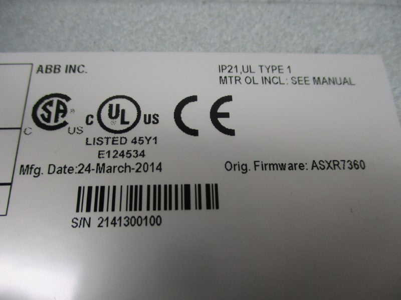 ABB ACS800-U1-0030-5+P901 NSNP