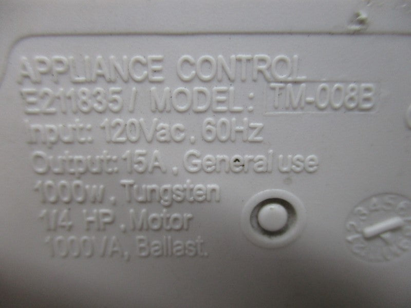 APPLIANCE CONTROL TM-008B UNMP
