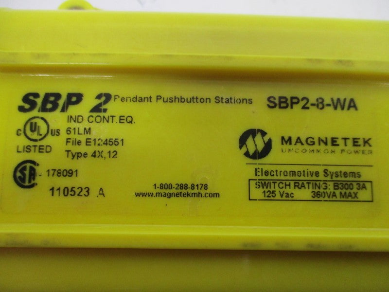 MAGNETEK SBP2-8-WA UNMP