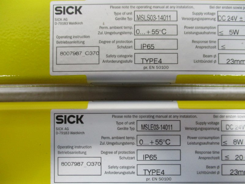 SICK MSLS03-14011 MSLE03-14011 NSMP
