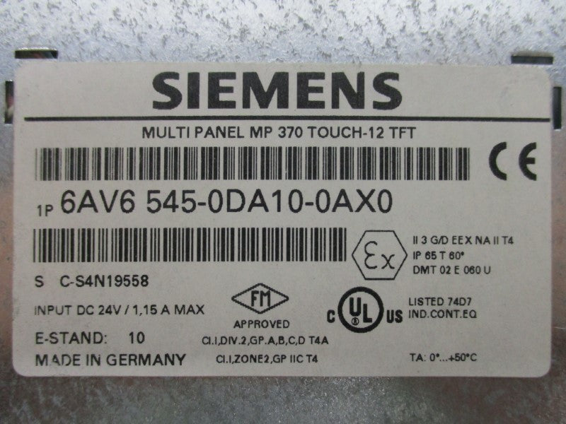 SIEMENS 6AV6545-0DA10-0AX0 NSMP
