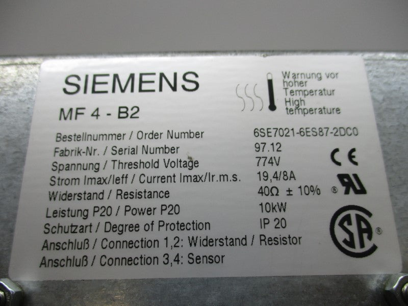 SIEMENS 6SE7021-6ES87-2DC0 NSNP