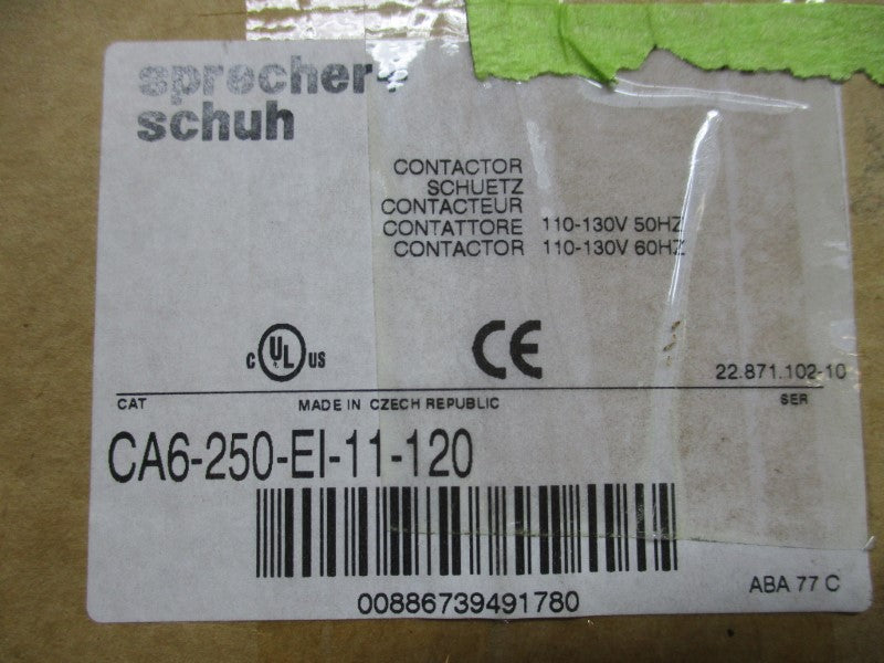 SPRECHER+SCHUH CA6-250-EI-11-120 130V NSMP
