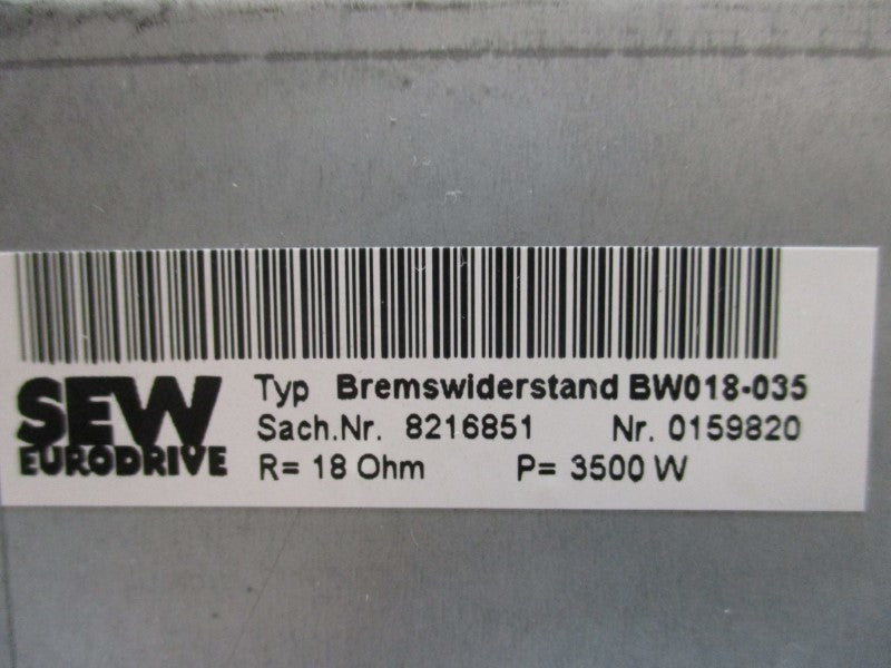 SEW EURODRIVE BW018-035 NSNP