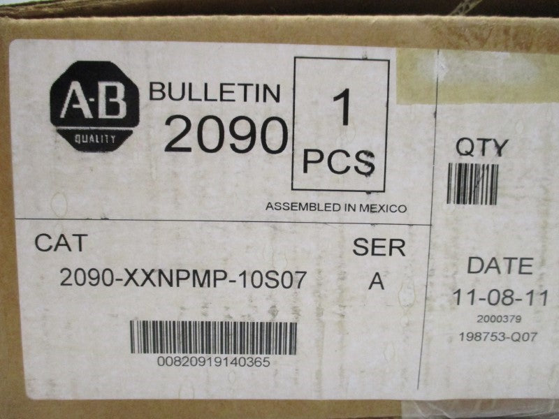 ALLEN BRADLEY 2090-XXNPMP-10S07 SER.A NSMP