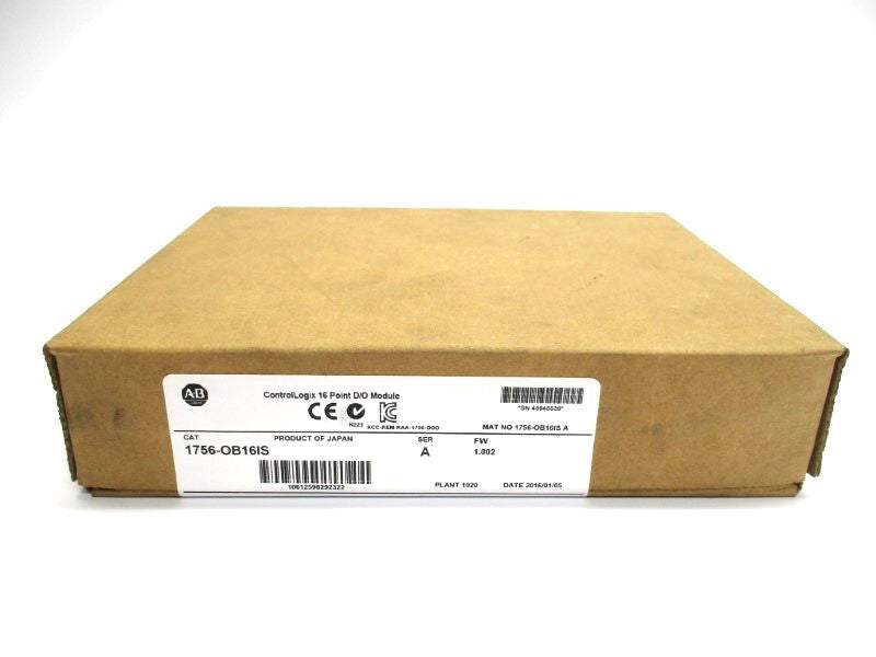 ALLEN BRADLEY 1756-OB16IS SER. A F/W 1.002 DATE: 2016 NSFS