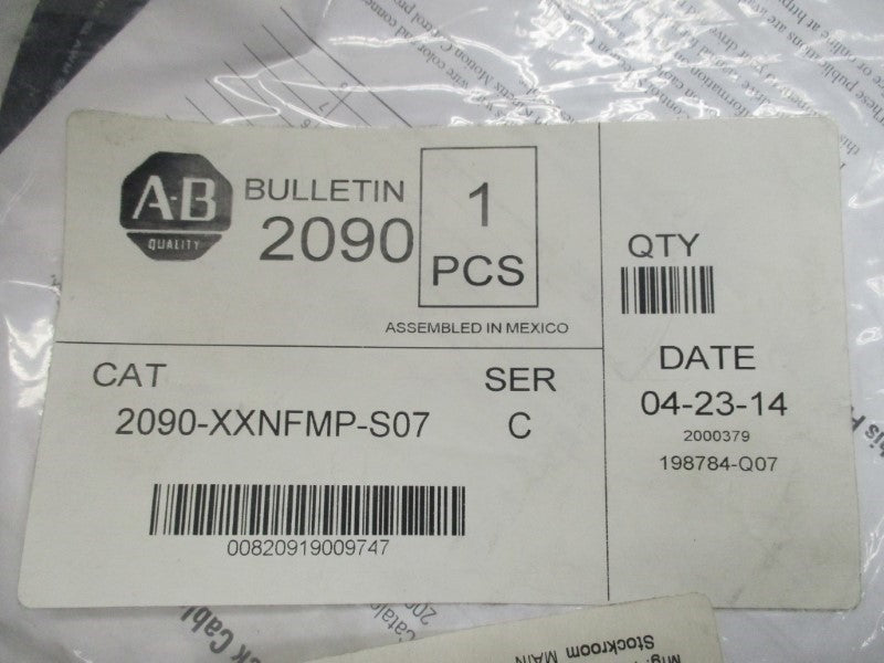 ALLEN BRADLEY 2090-XXNFMP-S07 SER. C NSMP