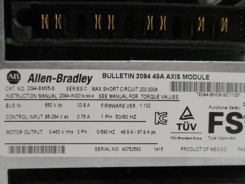 ALLEN BRADLEY 2094-BM05-S SER. C F/W 1.132 NSMP