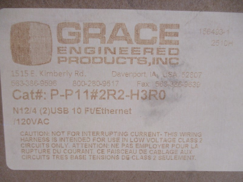 GRACE ENGINEERED P-P11#2R2-H3R0 NSMP
