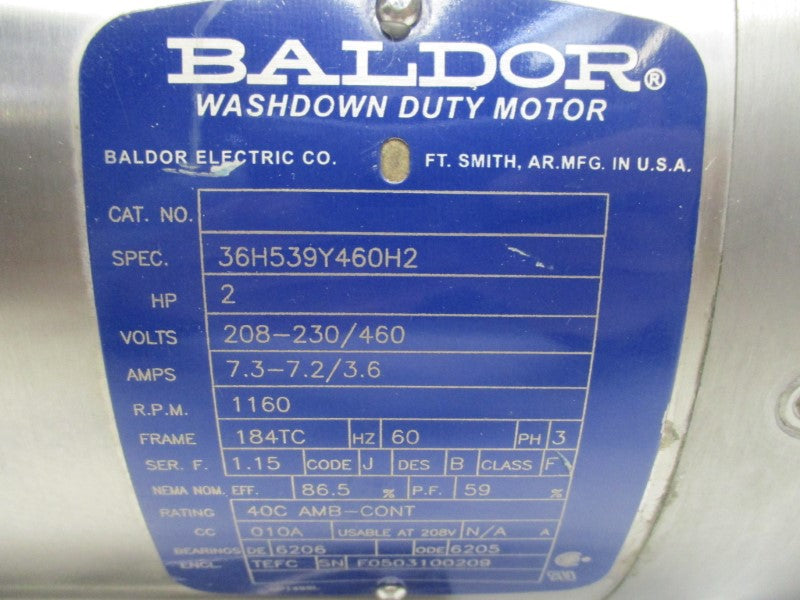 BALDOR 36H539Y460H2 NSNP