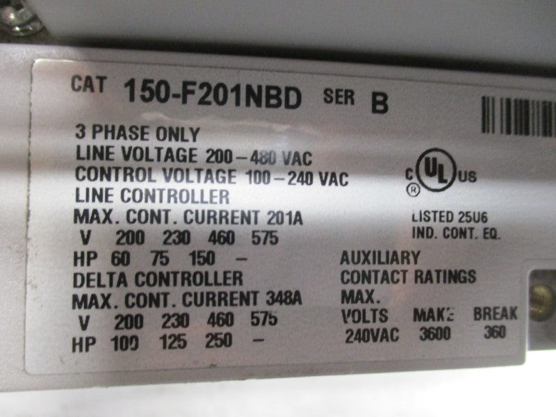 ALLEN BRADLEY 150-F201NBD SER. B UNMP