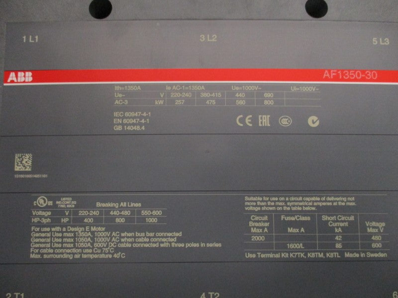 ABB AF1350-30-22-70 250V NSMP