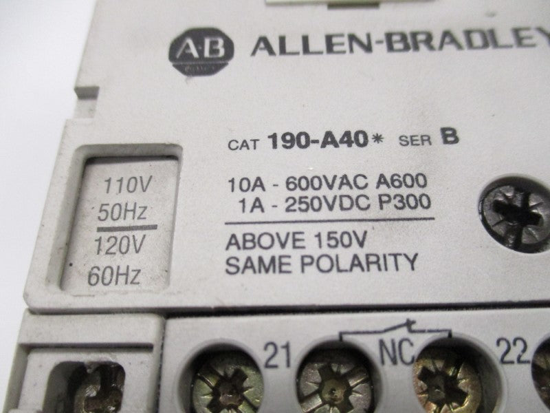 INDUSTRIAL SPARE PART 190-CPS40D SER. A UNMP