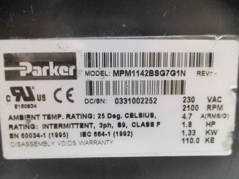 PARKER MPM1142BSG7G1N UNMP