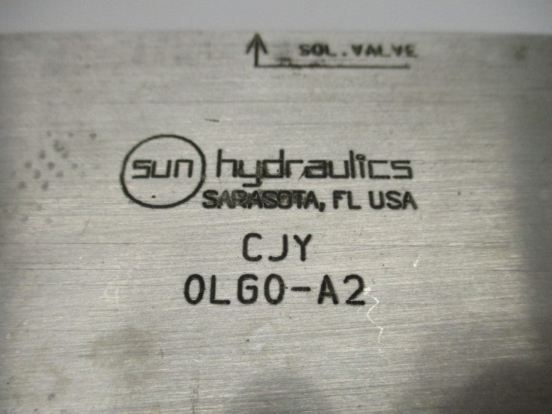 SUN HYDRAULICS CJY0LG0-A2 UNMP