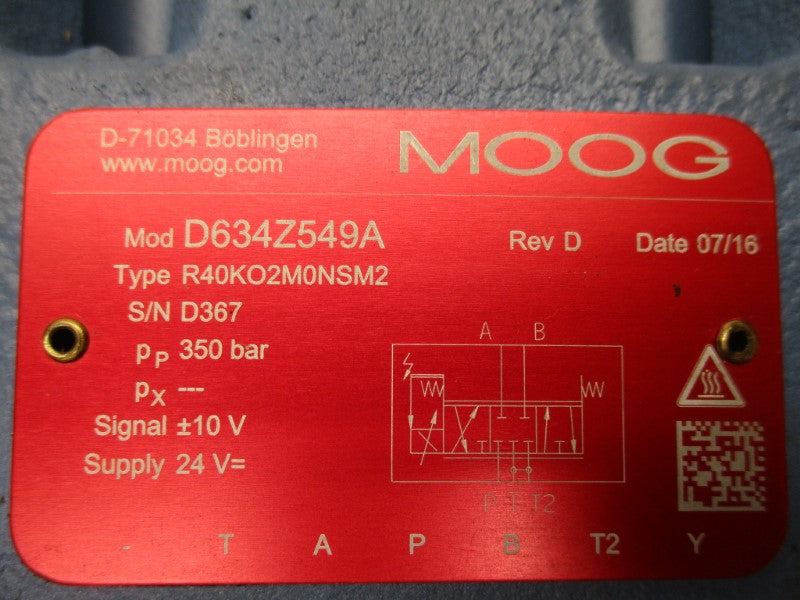 MOOG D634Z549A NSNP