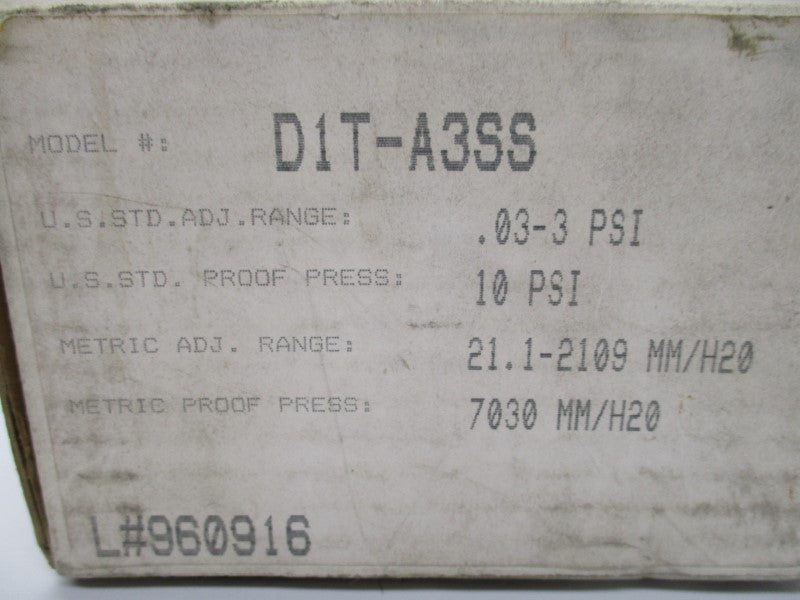 BARKSDALE D1T-A3SS NSMP